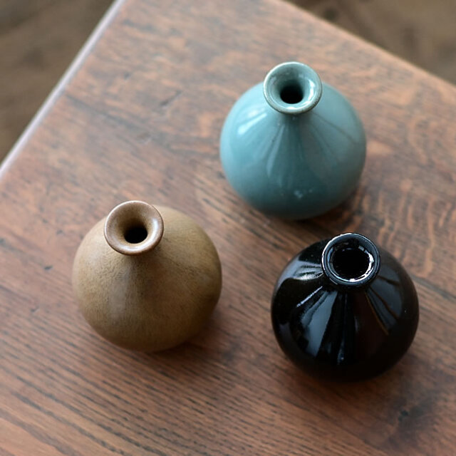 瀬戸焼のフラワーベース GOURD | ゼネラルストア オルネ