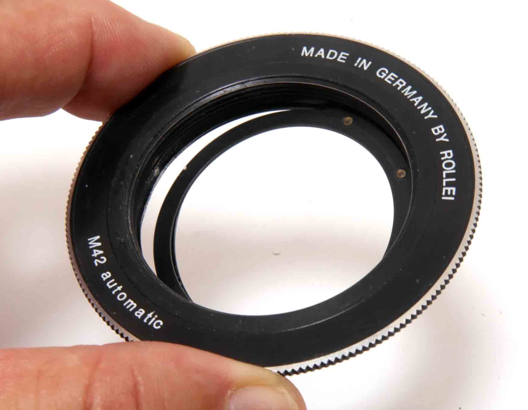 ドイツ製 ローライ→M42 絞り連動式 マウントアダプター