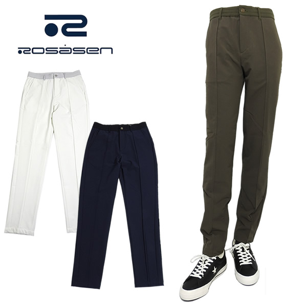 ROSASEN［ロサーセン］CENTER CREASE STRETCH PANTS/ 二重織りドビー裏