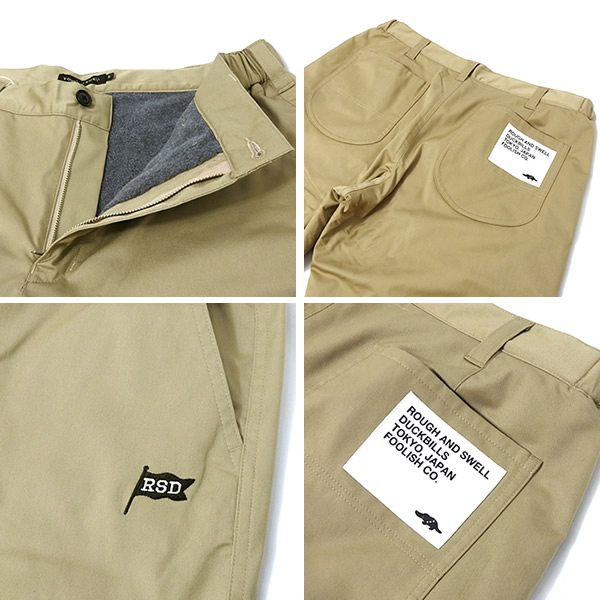 rough&swell［ラフアンドスウェル］JEFFERSON/裏マイクロフリース