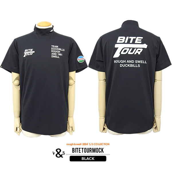 rough&swell［ラフアンドスウェル］BITE TOUR MOCK/ディンプルジャージ