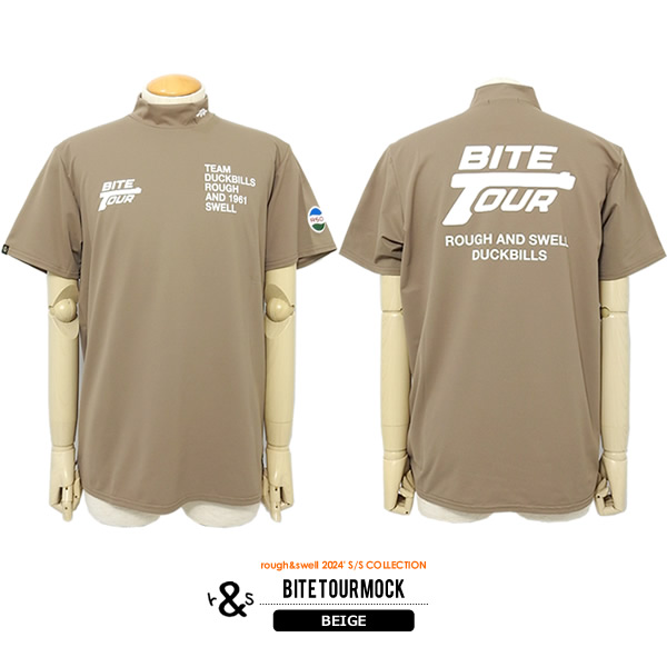 rough&swell［ラフアンドスウェル］BITE TOUR MOCK/ディンプルジャージ