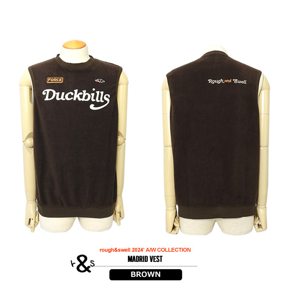 rough&swell［ラフアンドスウェル］MADRID VEST/マイクロフリース