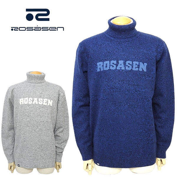 ROSASEN［ロサーセン］ミックスツイード インターシャニット