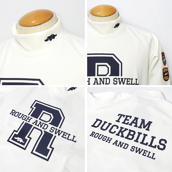 rough&swell［ラフアンドスウェル］BIG R HOT MOCK/裏起毛ジャージ