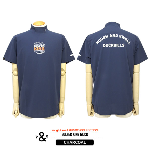 rough&swell［ラフアンドスウェル］GOLFER KING MOCK/半袖モックネック