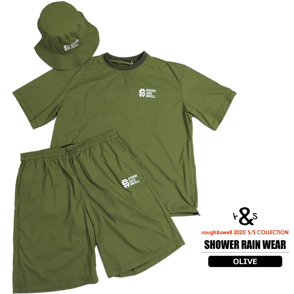 rough&swell［ラフアンドスウェル］SHOWER RAIN WEAR/3点セットレイン