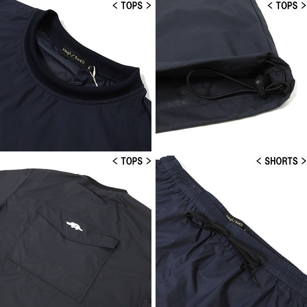 rough&swell［ラフアンドスウェル］SHOWER RAIN WEAR/3点セットレイン