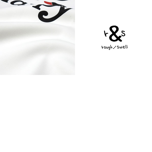 rough&swell［ラフアンドスウェル］DON'T WORRY HOODIE/変形スウェット