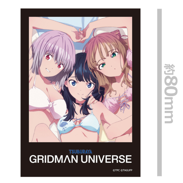 グリッドマン ユニバース ダイカットステッカー 六花&アカネ&夢芽