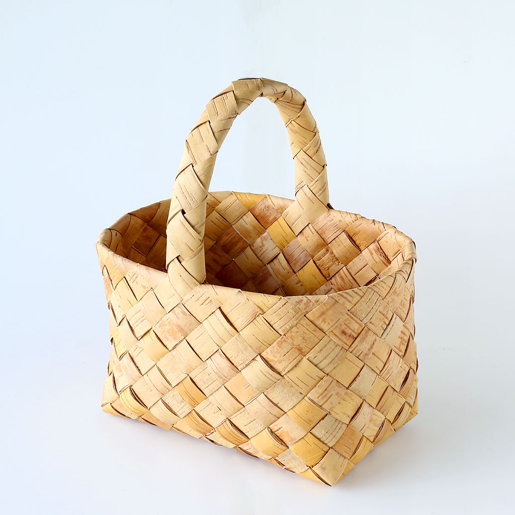 フィンランドの白樺かご/ハンドル付きバスケット/02サイズ COMFOTA