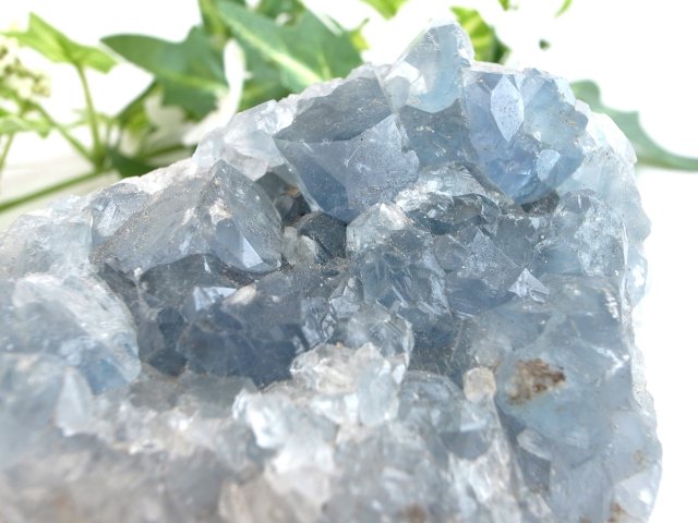 ハート型 天使の石 セレスタイト 原石 最大幅82mm 重さ554g 清浄、博愛