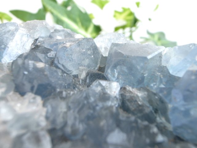 ハート型 天使の石 セレスタイト 原石 最大幅82mm 重さ554g 清浄、博愛