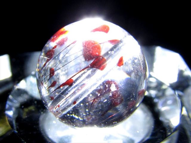 1粒入魂 S級 粒売り スーパーセブン ストロベリークォーツ 直径11mm珠