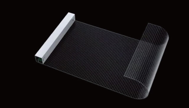 透過型LEDビジョン シースルー フィルム グラス ガラス面に貼り付け