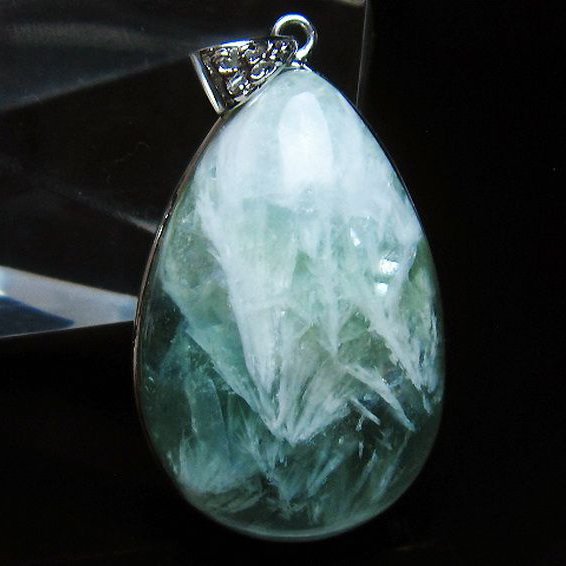 エンジェルフェザー フローライト ペンダント [t21-4535]