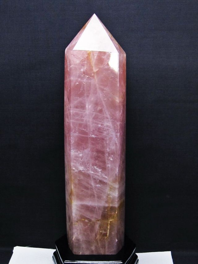 5.3Kg ローズクォーツ 六角柱 [t332-6143]