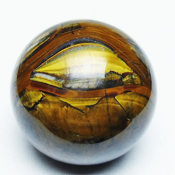 アイアンタイガーアイ 丸玉 59mm [t671-6277]