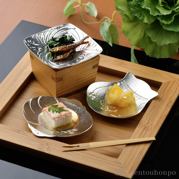 送料無料】 福楽 まめざら 向鶴 / セット 醤油皿 豆皿 和食 洋食 高岡