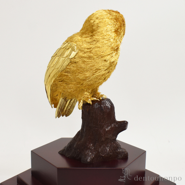 送料無料】 純金 フクロウ D 150g / 光則（金工芸） 高級 コレクション