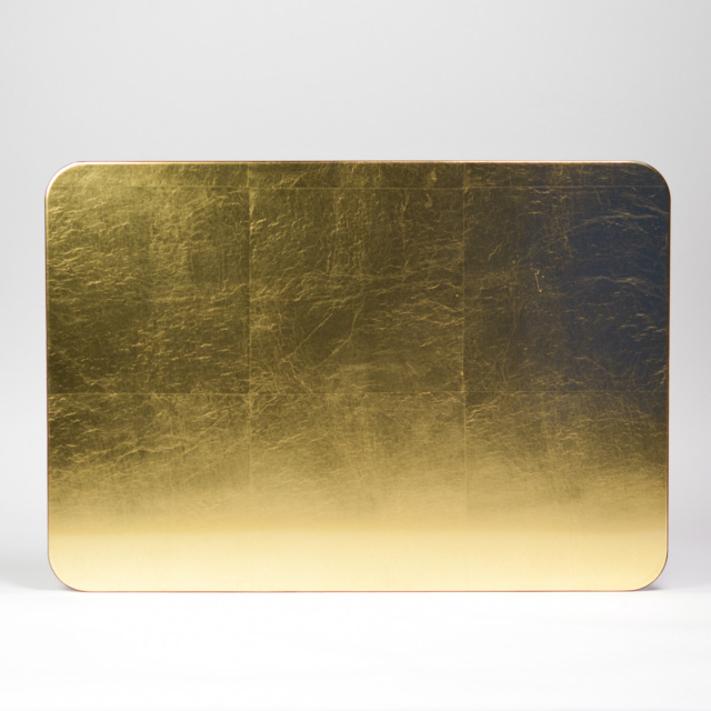 送料無料】 長角プレースマット ゴールド（洋金箔） L / ラック