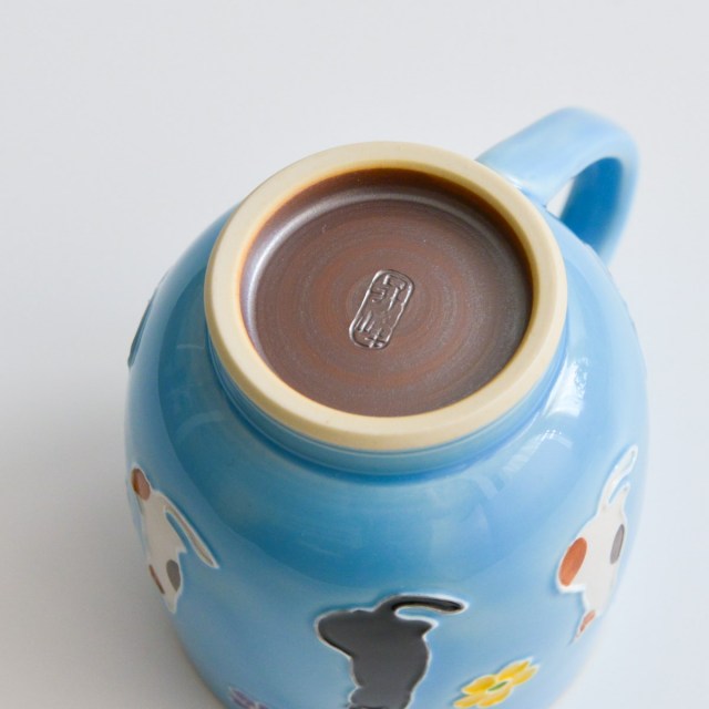 送料無料】 ペアマグカップ 交趾花ねこ / 退職祝い 定年 プレゼント