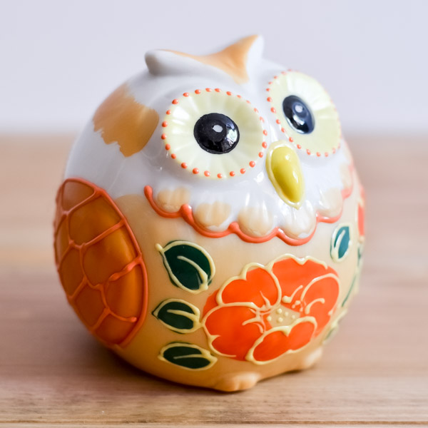 送料無料】 仲良しふくろう 盛 2.5号 ペア 化粧箱入り / 梟 フクロウ