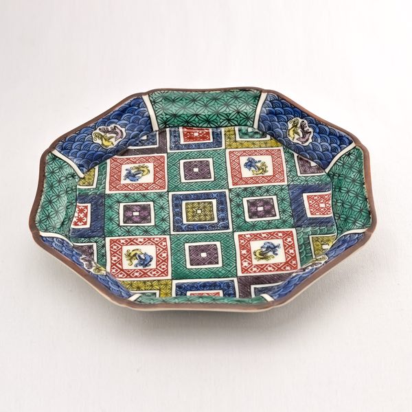 送料無料】 八角皿 石畳の図 5.5号 5枚セット / セット おつまみ 料理