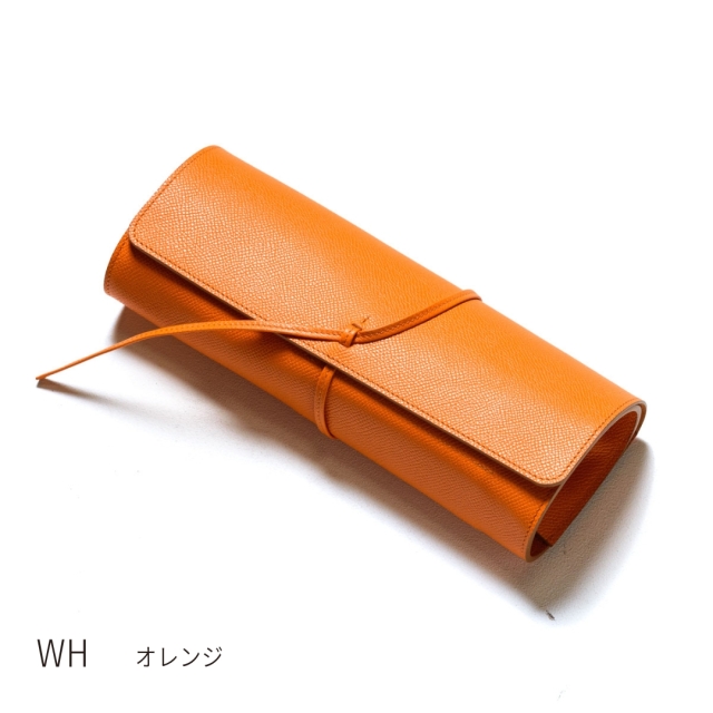 ロールシザーケース4～5丁用 高級カーフ RS01-7-wh| dete