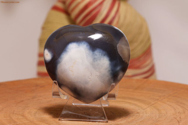 オルカアゲート/瑪瑙/ハート型( W436)