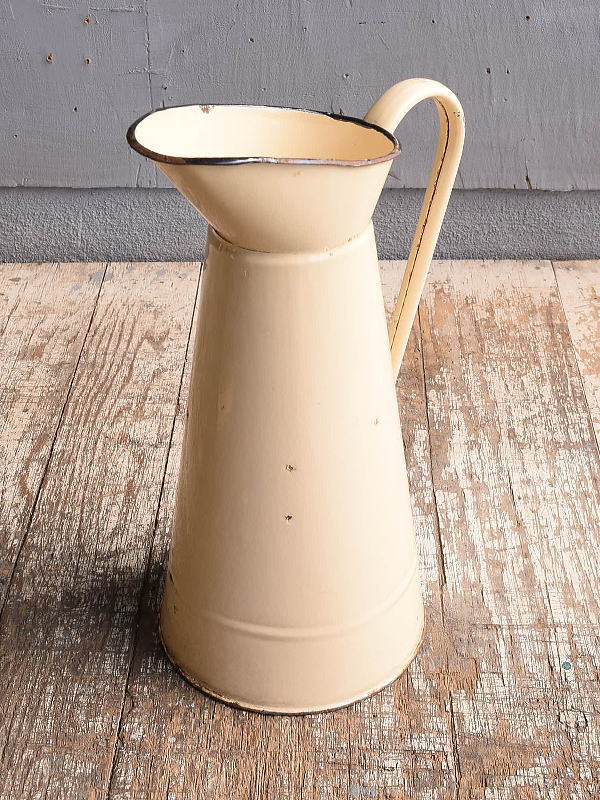 イギリス アンティーク ホーローフレンチジャグ 琺瑯 ガーデニング 11824