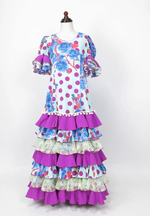 フラメンコ子供用レンタル衣装・ドレス・ナオミ