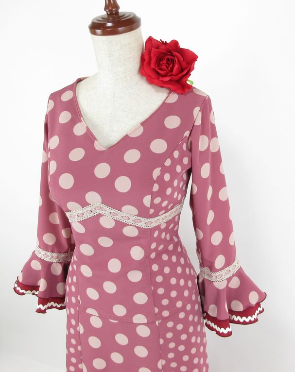 水玉 フラメンコ 衣装 発表会