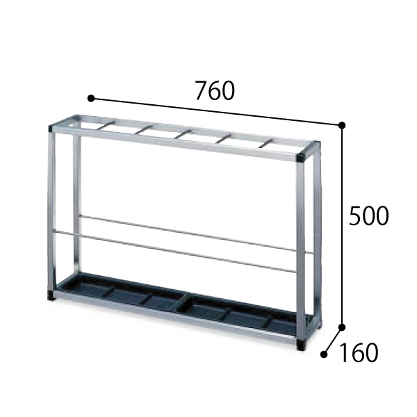 コクヨ KOKUYO 傘立て カサタテ フレームタイプ スチール 30本用 W835