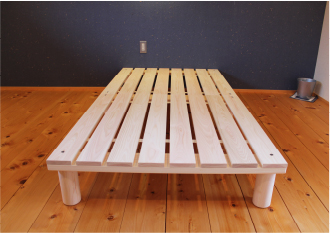 東濃桧のシングルベッド