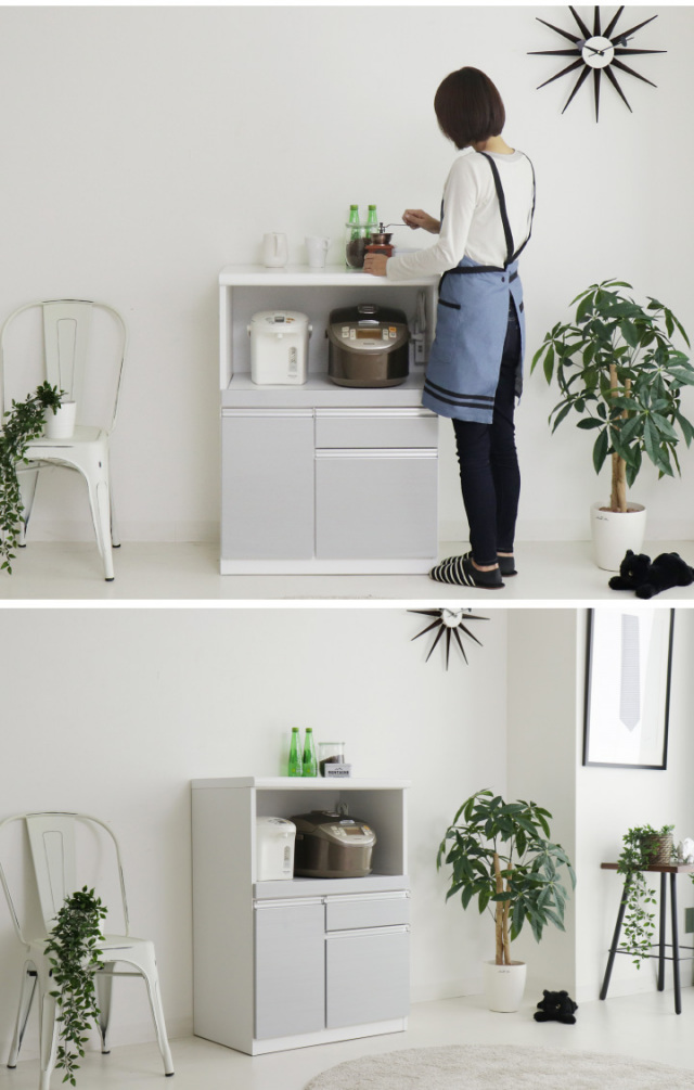 レンジ台 70幅 レンジボード 完成品 カウンター レンジラック キッチン