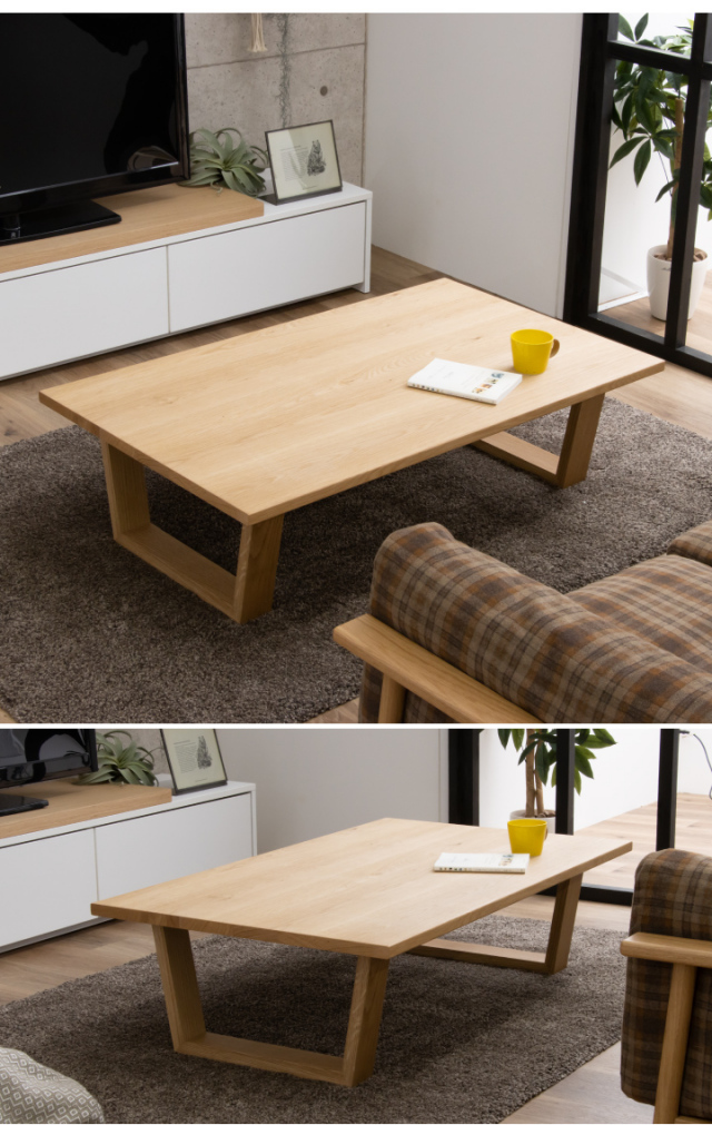 テーブル おしゃれ ローテーブル 座卓 幅120 センターテーブル オーク