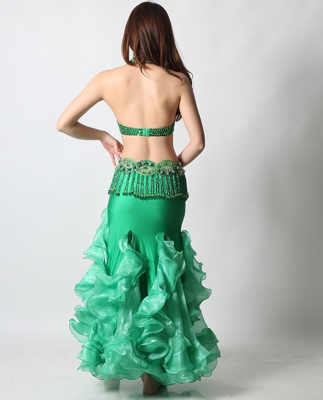 ベリーダンスコスチューム（緑green）【送料無料】