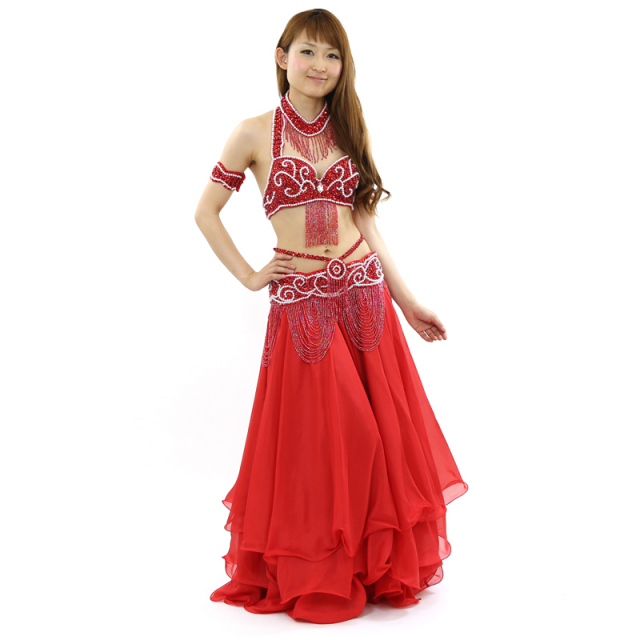 ベリーダンス衣装コスチュームCH-COSB-A11ブラ＆ベルト2点セット