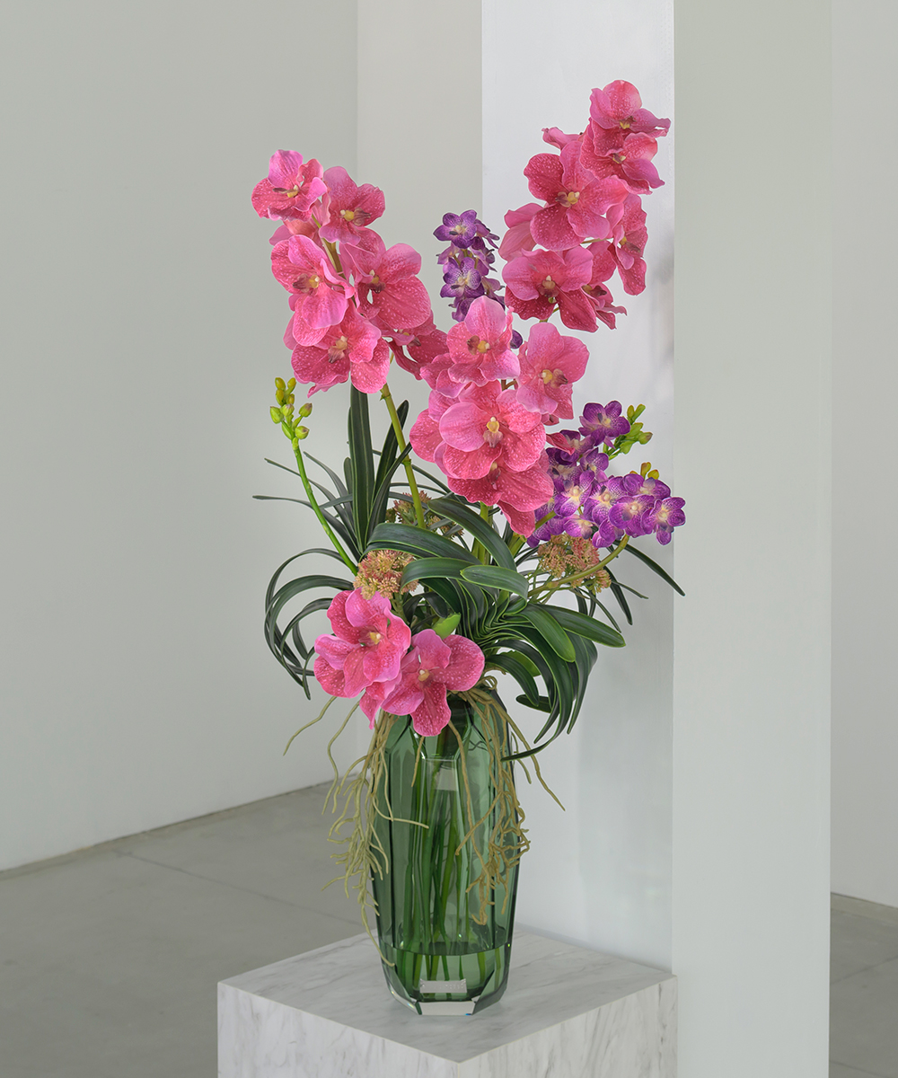 バンダ4L24-pk アートフラワー アーティフィシャルフラワー ギフト