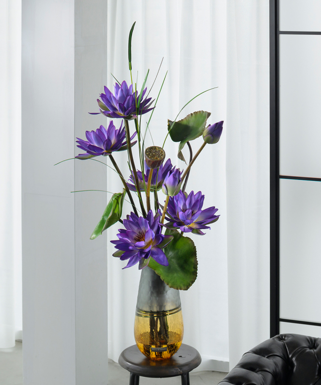 ロータス4L24-pu アートフラワー アーティフィシャルフラワー ギフト