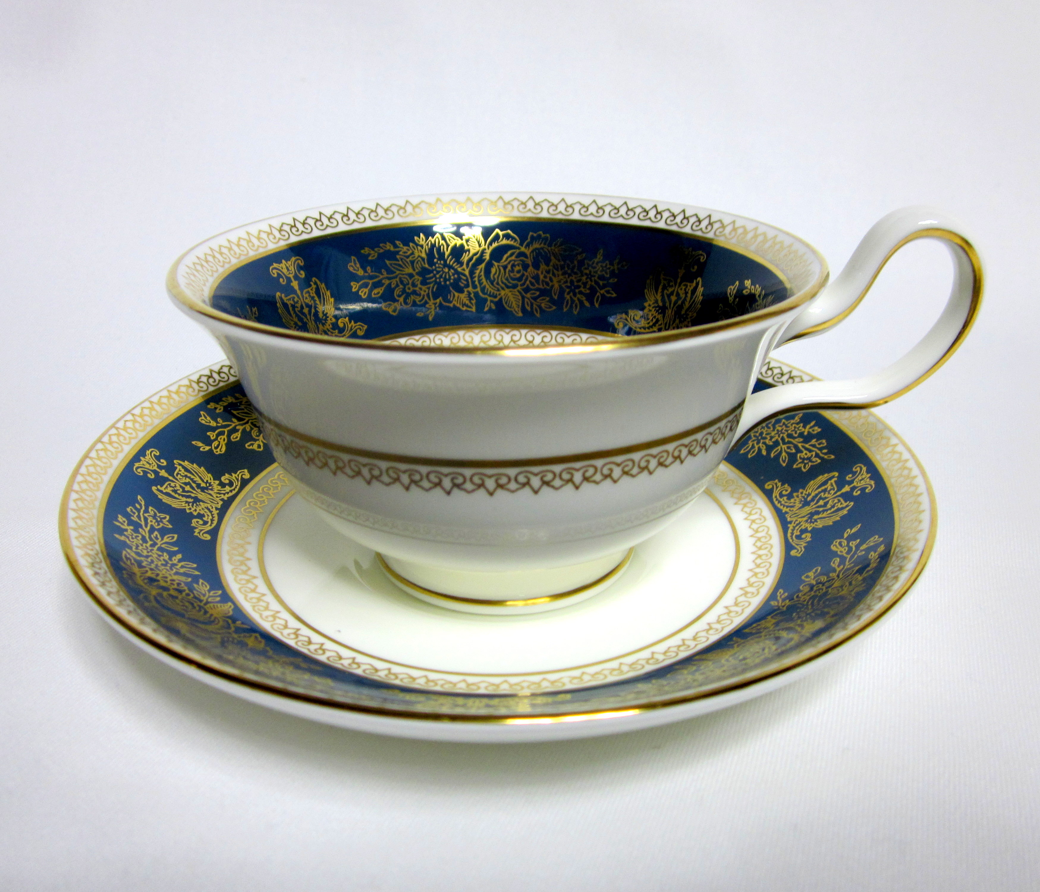 ウェッジウッド（Wedgwood）コロンビアブルー＆ゴールド ティーカップ
