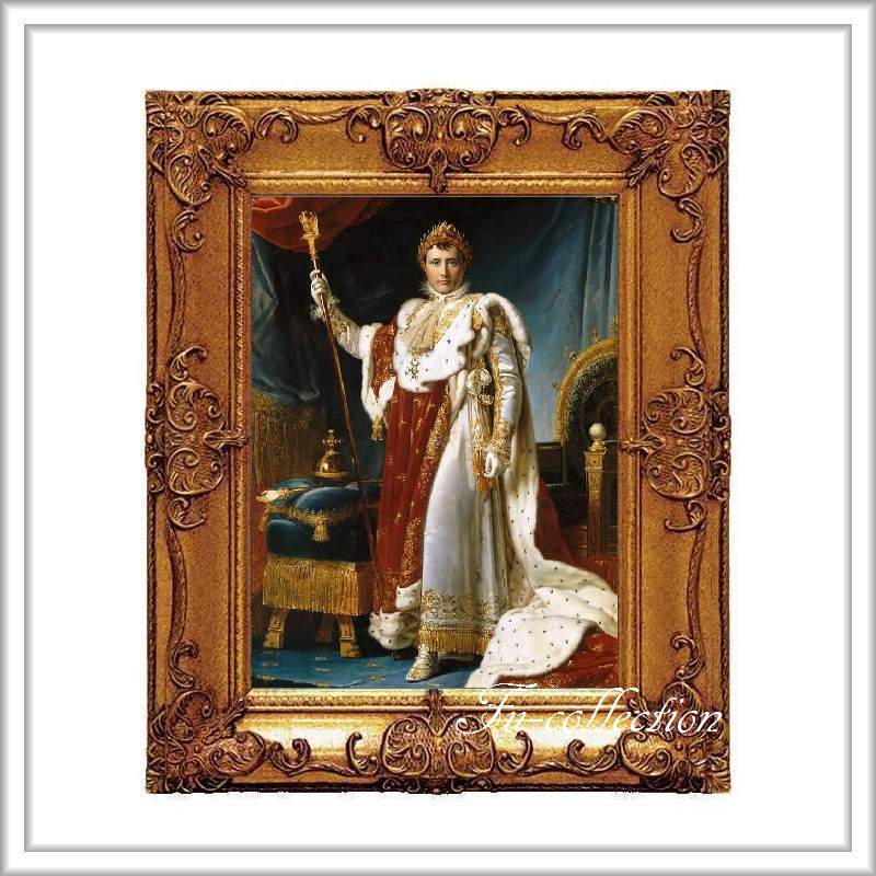 fu-collection】 ヨーロッパ名画 ロココ調 ゴールドダブルフレーム