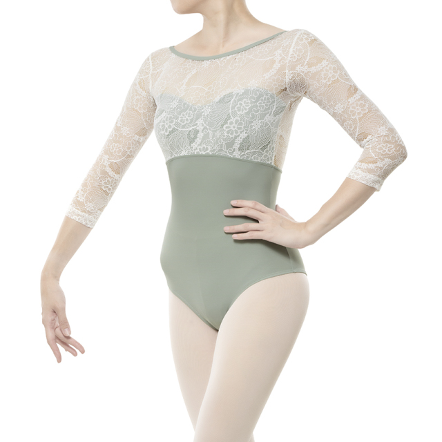 Dellala Milano 長袖レオタード ミントグリーンL バレエ・ダンス用品の