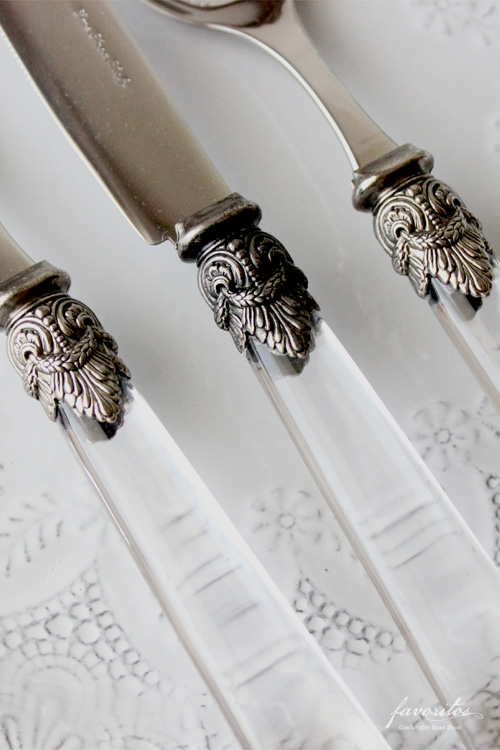 EME（エメ）｜NAPOLEON ケーキフォーク クリア ― イタリア製高級カトラリー