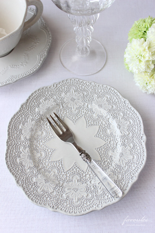 EME（エメ）｜NAPOLEON ケーキフォーク クリア ― イタリア製高級カトラリー