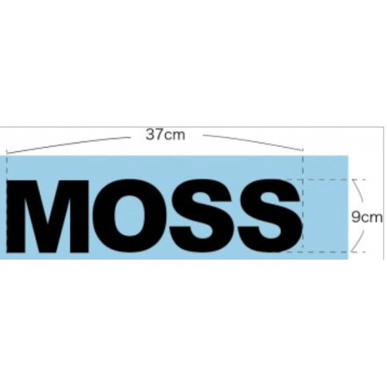 MOSS SNOWBOARDS モス スノーボード STD LOGO BIG カッティング