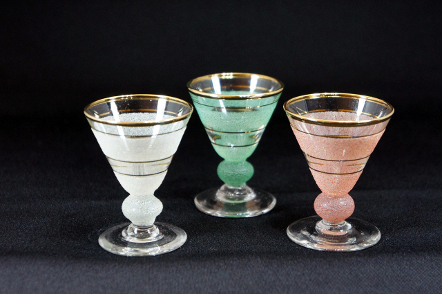 リカーグラス 3色セット 英国アンティークとヴィンテージワインの