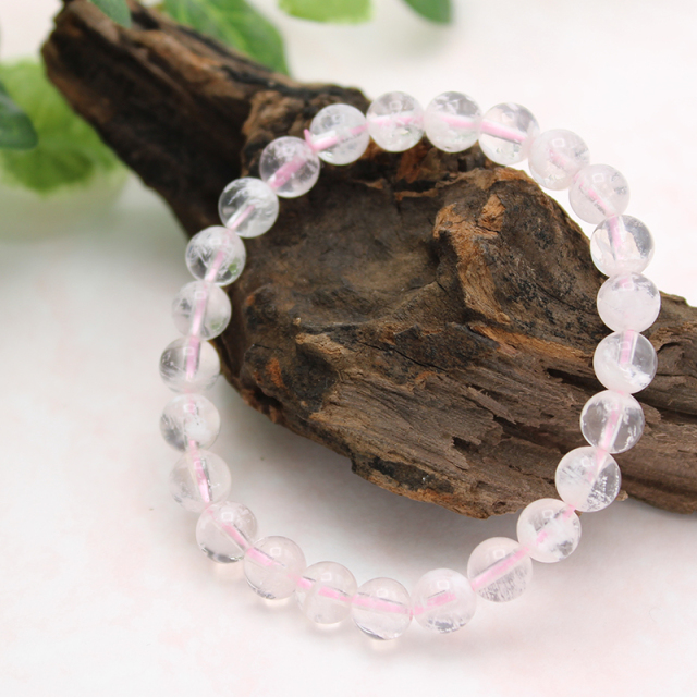 セリサイト イン ローズクォーツ パワーストーン 天然石ブレスレット