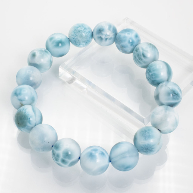 ラリマー ドミニカ共和国産 パワーストーン 天然石ブレスレット